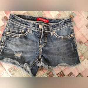 UNIONBAY Distressed Blue Jean Shorts